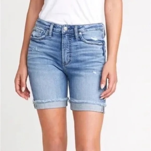 Silver Jeans Pants - SILVER JEANS CO | Sure Thing Long Shorts Size 27